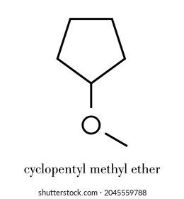 Cyclopentyl Methyl Ether Solvent Molecule Skeletal Stock Vector (Royalty Free) 2045559788 ...