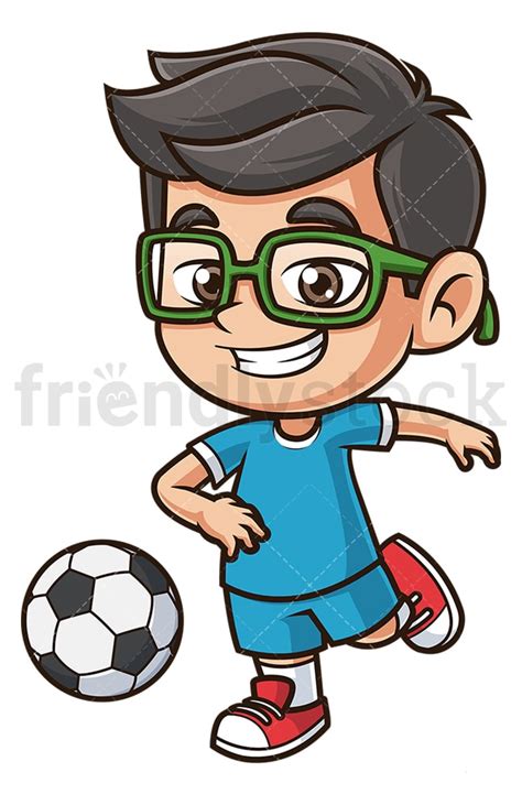 Asian Girl Playing Soccer Cartoon Clipart Vector FriendlyStock | lupon ...