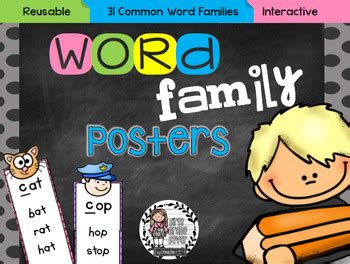 Word Family Posters by First Grade Fever by Christie | TPT