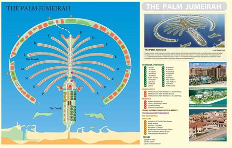 Palm Jumeirah map - Map of Palm Jumeirah Dubai (United Arab Emirates)