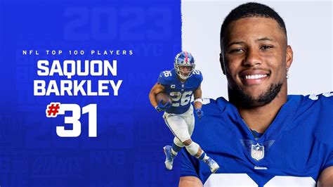 Saquon Barkley voted to Top 100 Players of 2023