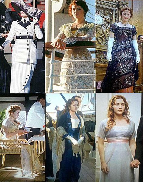 At the start of the movie Titanic (1997) Roses hair and dresses are ...