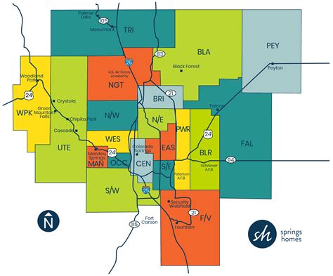 Colorado Springs Map Of Neighborhoods | Printable Templates Free