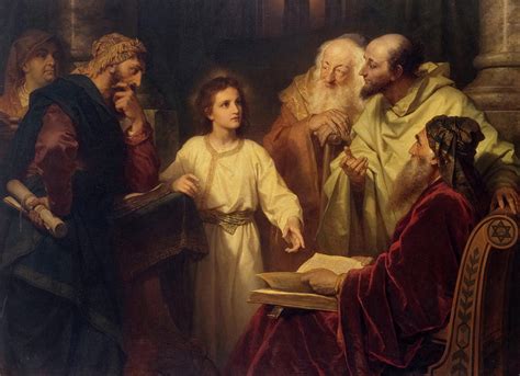 Jesus in the Temple, 1881 Painting by Heinrich Hofmann - Fine Art America