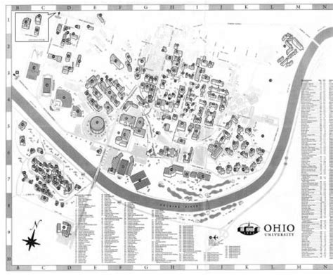 Ohio University campus map, 2007. :: Ohio University Archives | Campus map, Ohio university ...