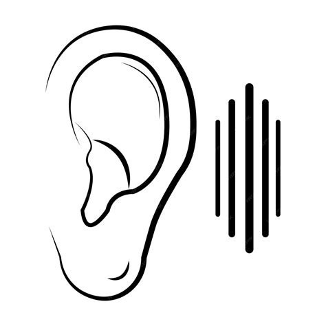 Premium Vector | Ear icon logo vector design template