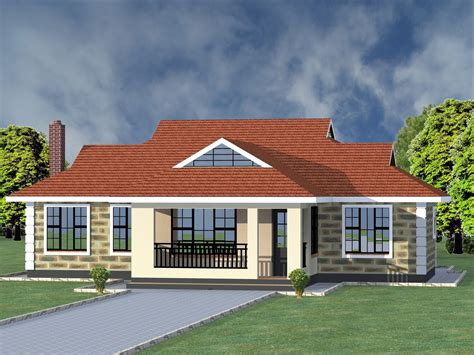 4 Bedroom House Plans Single Story | HPD Consult