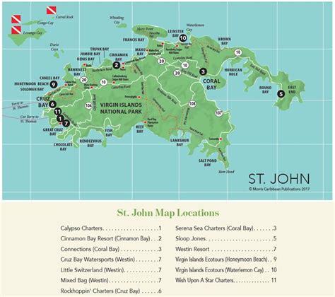 Map Of St John Usvi - Maping Resources