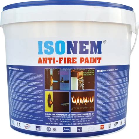 Isonem Antifire Paint Plus,Fire Retardant Paint For Steel,Wood And Concrete Structures ...