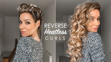 REVERSE HEATLESS CURLS! Comfortable To Sleep-In | Shonagh Scott - YouTube | Heatless curls ...