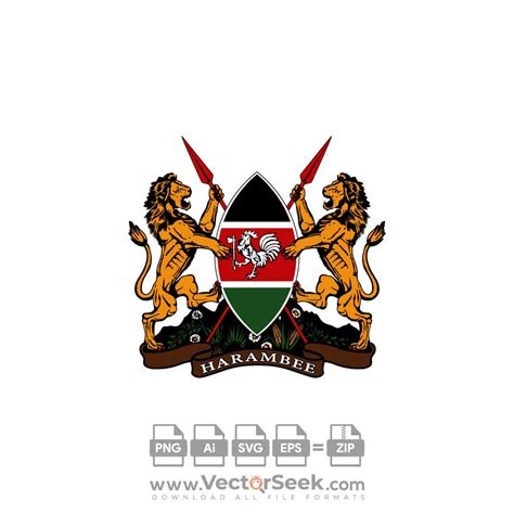 Kenya Coat of Arms Logo Vector - (.Ai .PNG .SVG .EPS Free Download)