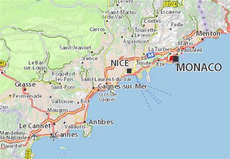 MICHELIN French Riviera map - ViaMichelin