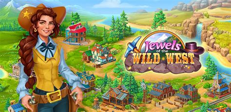 Jewels of the Wild West - Match 3 Puzzle Games! Blast & drop magic gems, rebuild the Western ...