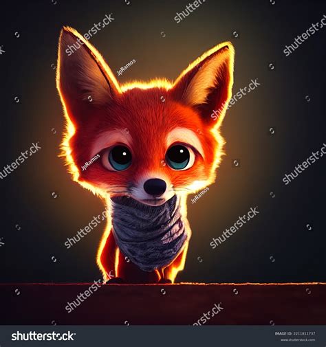 Adorable Baby Fox Character Design Cute Stock Illustration 2211811737 | Shutterstock