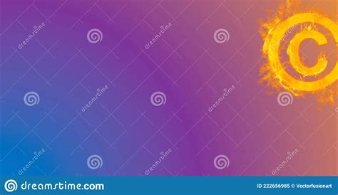 Composition of Digital Icon with Copy Space on Purple Background Stock Illustration ...