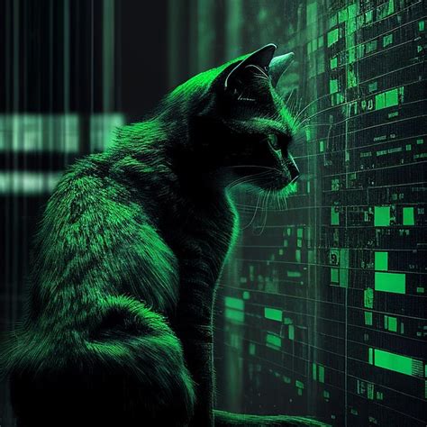 Matrix Cat Green - Free photo on Pixabay - Pixabay