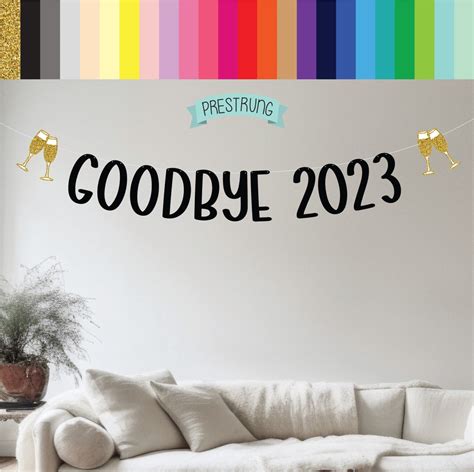 Goodbye 2023 Goodbye 2023 Banner Goodbye 2023 Decorations - Etsy