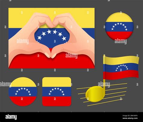 Venezuela flag icon. National flag of Venezuela vector illustration ...