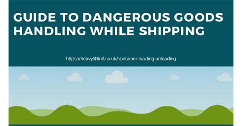 Guide to Dangerous Goods Handling While Shipping Guide to Dangerous ...