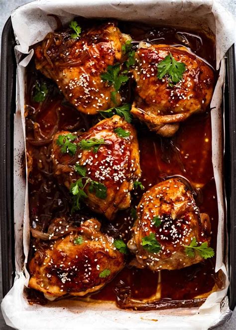 Sticky Honey Soy Baked Chicken | RecipeTin Eats