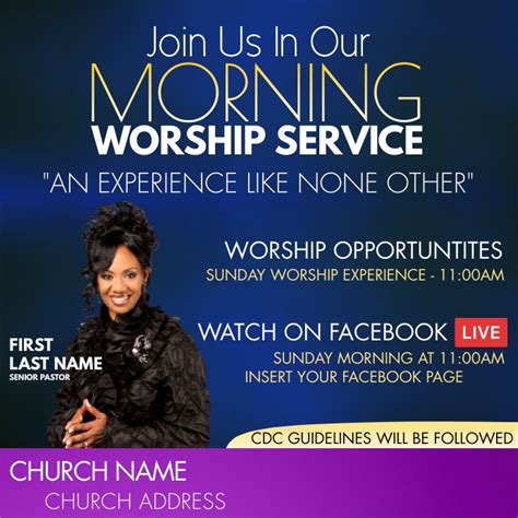 Join Us For Church Flyer Template | PosterMyWall