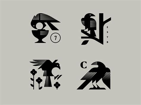 30 Best Crow Logo Designs You Should Check