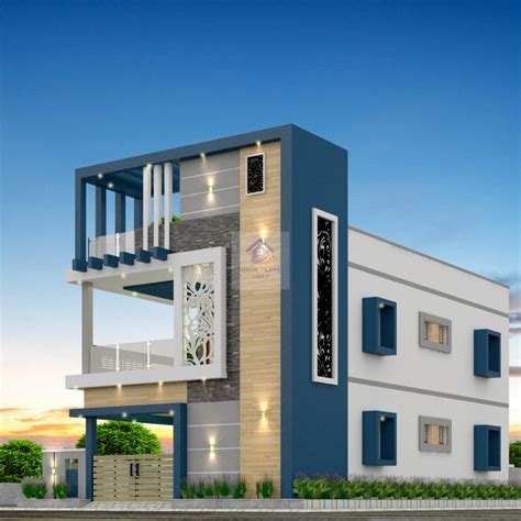 House Front Elevation Designs For Double Floor North Facing | Floor Roma