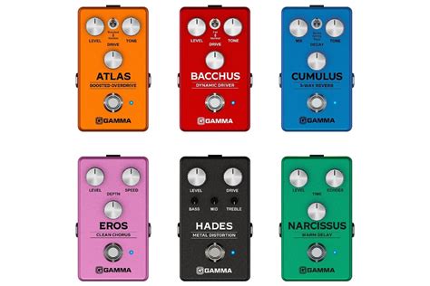 GAMMA Introduces Six New Guitar Effects Pedals - Music Connection Magazine