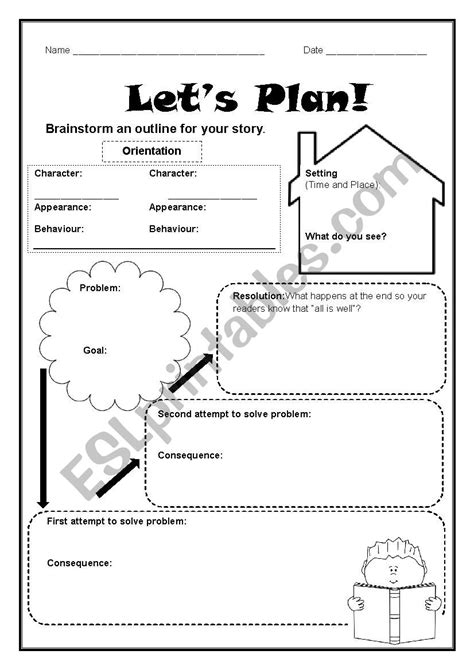 story structure 1 - ESL worksheet by joannelim