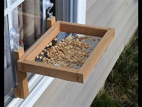 How to Make a Window Bird Feeder (woodlogger.com) - YouTube