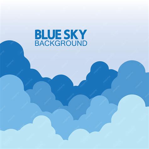 Premium Vector | Blue sky with clouds background vector illustration design