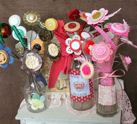 Button Flowers Craft Tutorial - Mitzi's Miscellany