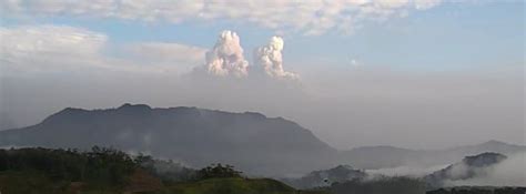 Eruption at Sangay volcano produces pyroclastic flows, covers several ...