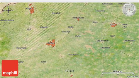 Satellite 3D Map of Muktsar