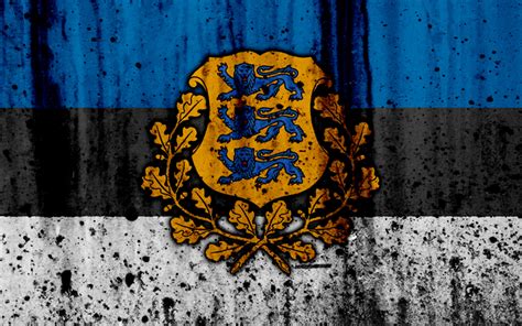 Download wallpapers Estonian flag, 4k, grunge, flag of Estonia, Europe, Estonia, national ...