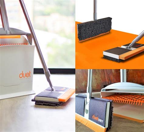 This Brilliant All-in-One Mop, Broom, and Dustpan Has a Self Cleaning Chamber