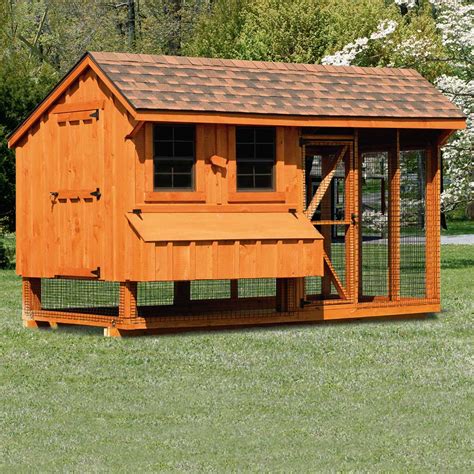 Combination 6'x12' Chicken Coop - New England Outdoor Sheds & Garages