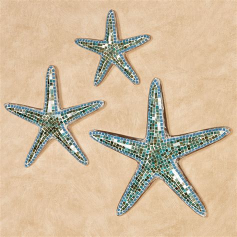 Riley Mosaic Starfish Wall Art Set