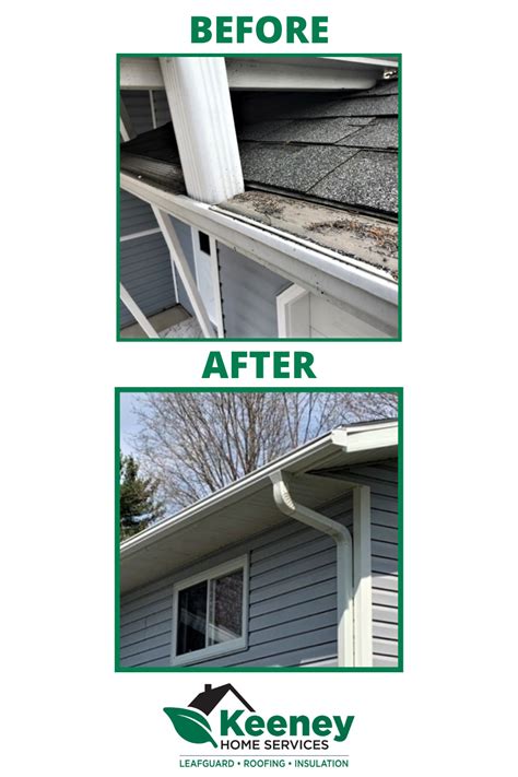 Before and after leafguard gutter installation in wisconsin – Artofit