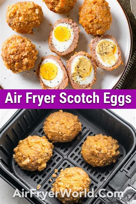 Air Fryer Scotch Eggs Recipe KETO LOW CARB | Air Fryer World