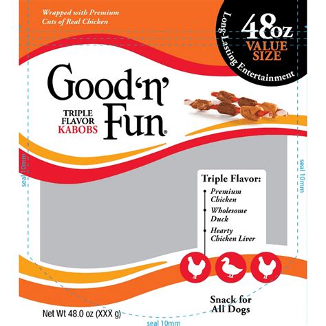 Good N' Fun 48oz Triple Flavor Kabobs Dog Treats, 72 count - Walmart ...