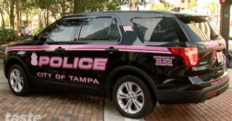 Tampa Police Department unveils pink patrol cars