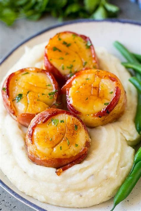 Bacon Wrapped Scallops Recipe | Broiled Scallops | Baked Scallops #scallops #seafood #baco ...