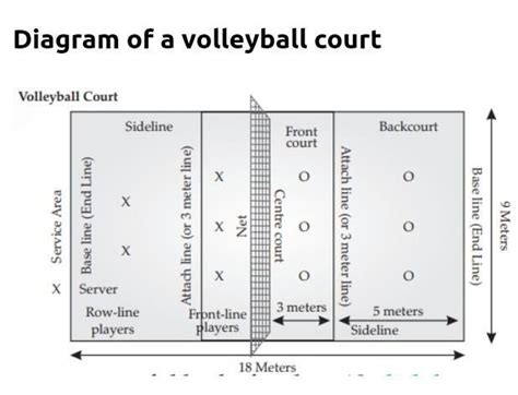 Volleyball Court Diagram