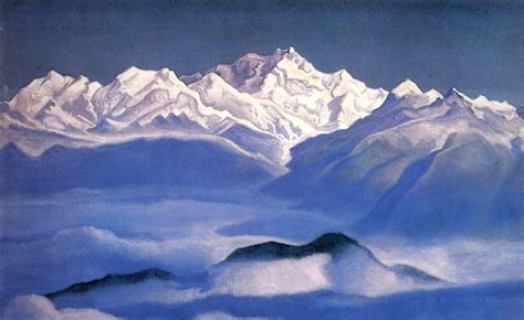 roerich, nikolaj - Himalayas 3 (The Blue Mountains) | Nicholas roerich ...