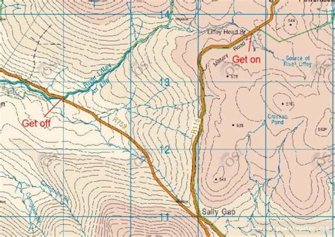 Source of the Liffey River Wicklow Map - Irish WhiteWater - Ireland's ...