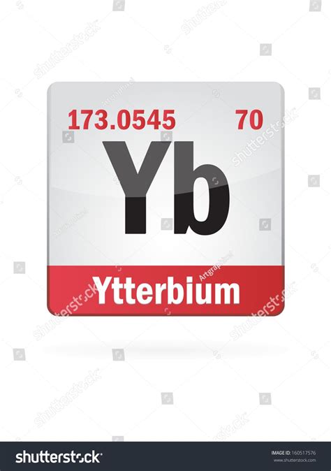 Ytterbium Symbol Illustration Icon On White Background #Ad , #AD, # ...