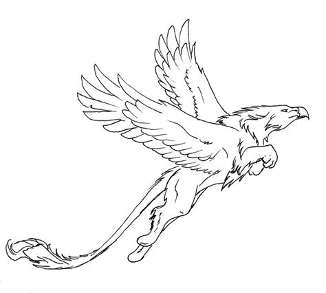 Griffin Pencil Coloring Coloring Pages