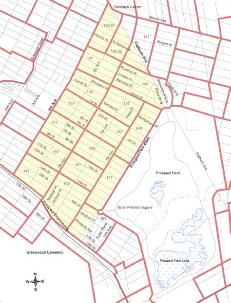 Map of Park Slope, Brooklyn. Source: U.S. Census Bureau (2010). Census... | Download Scientific ...