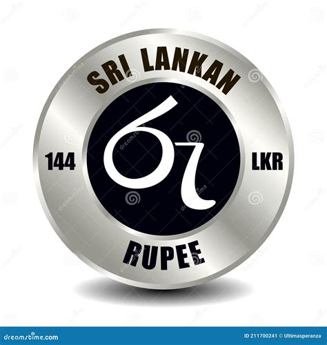 Sri Lankan rupee LKR stock vector. Illustration of economy - 211700241